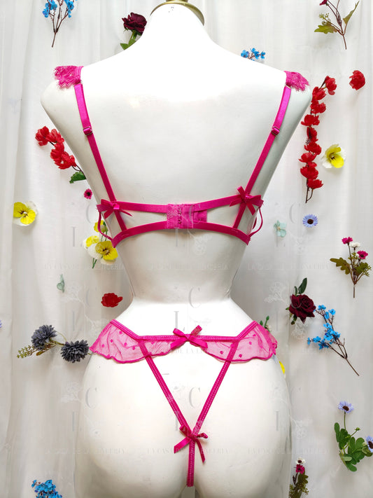 Set Borgoña fucsia