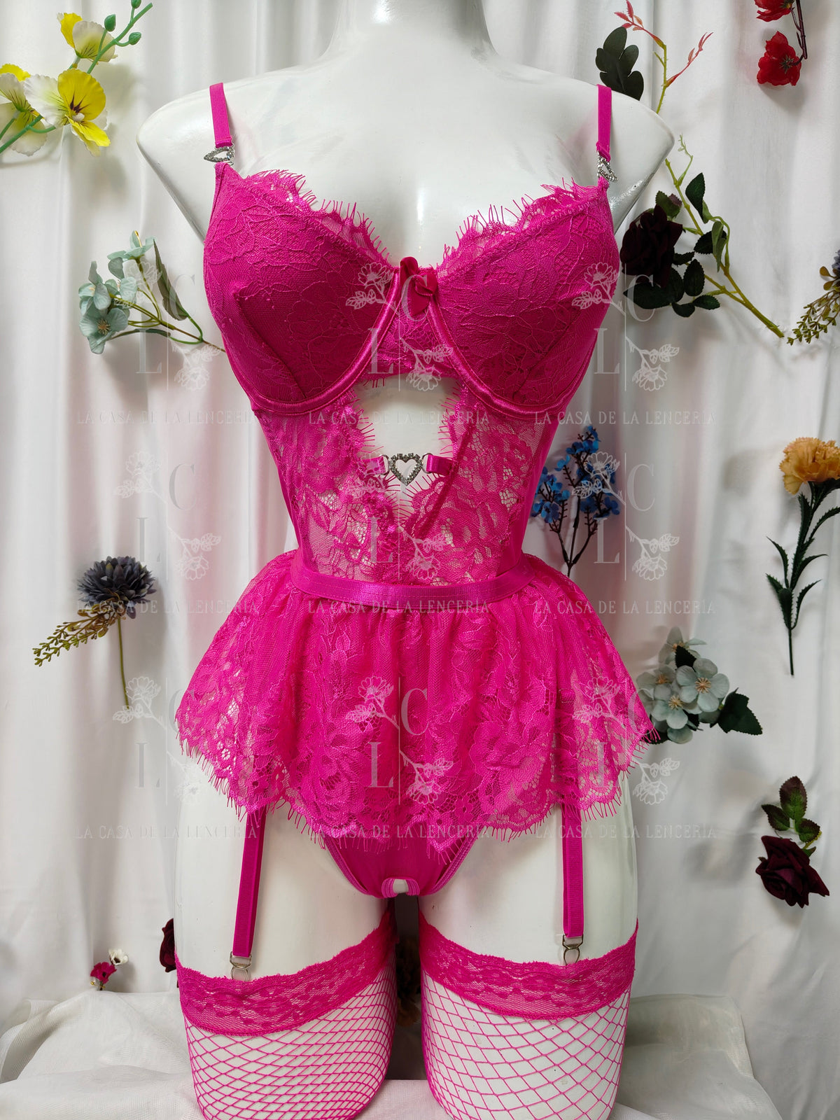 Set Diamante Fucsia