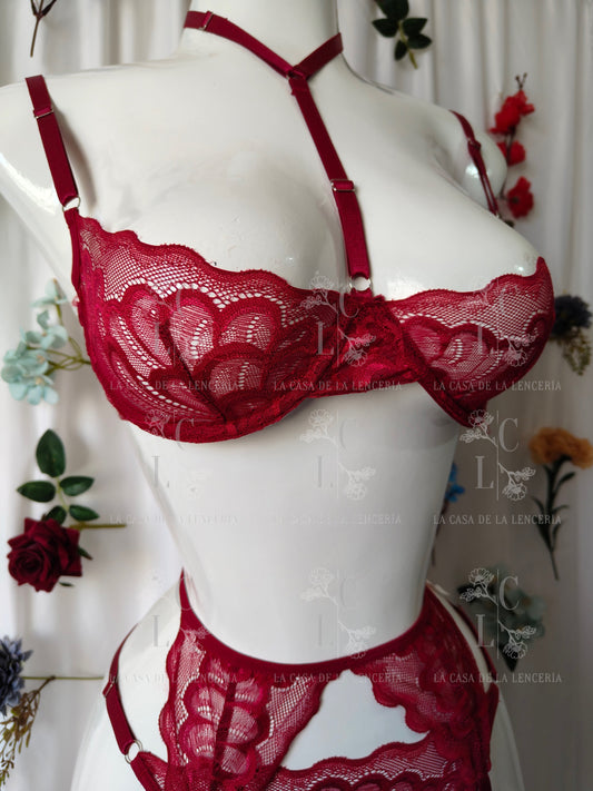 Set Clavel guinda