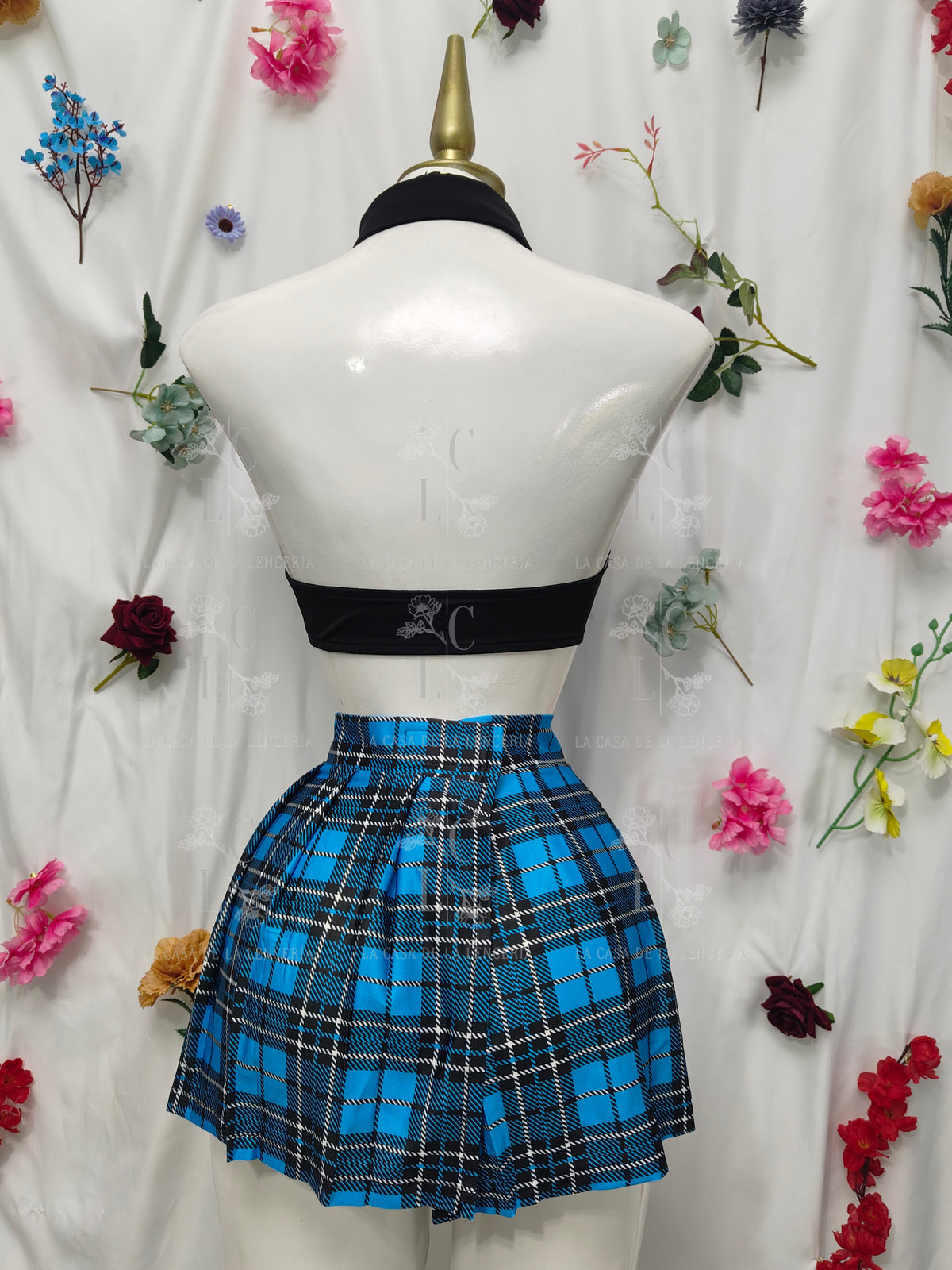 Set Colegiala azul