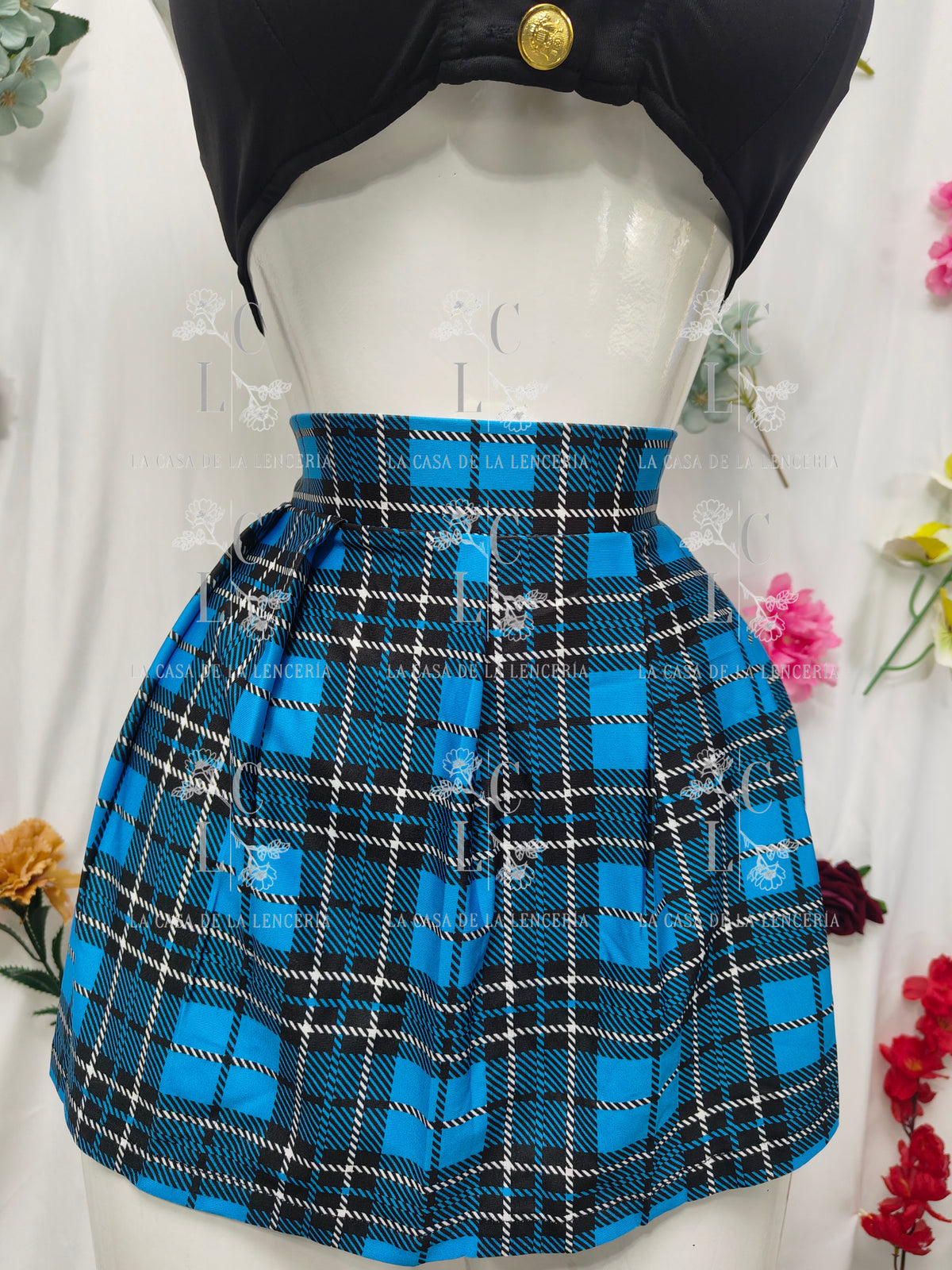 Set Colegiala azul