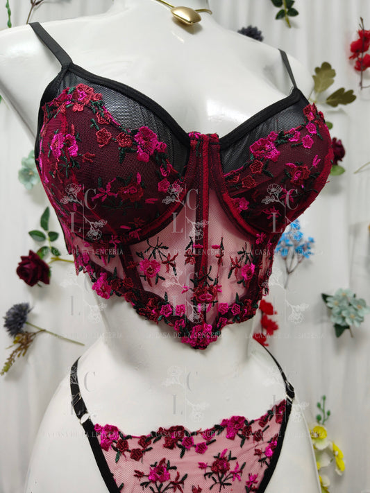 Set Noche fucsia