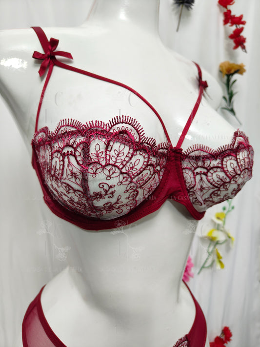 Set Amalia guinda