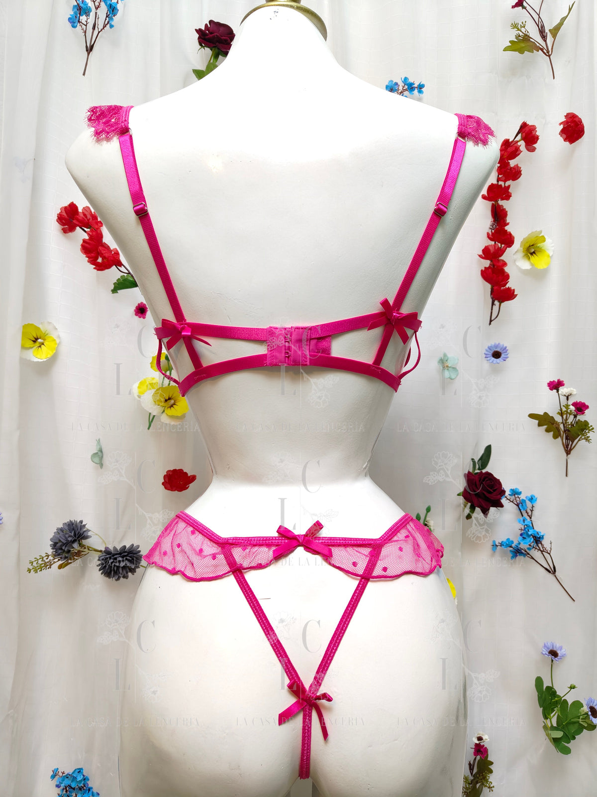 Set Borgoña fucsia