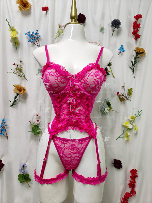 Set África fucsia
