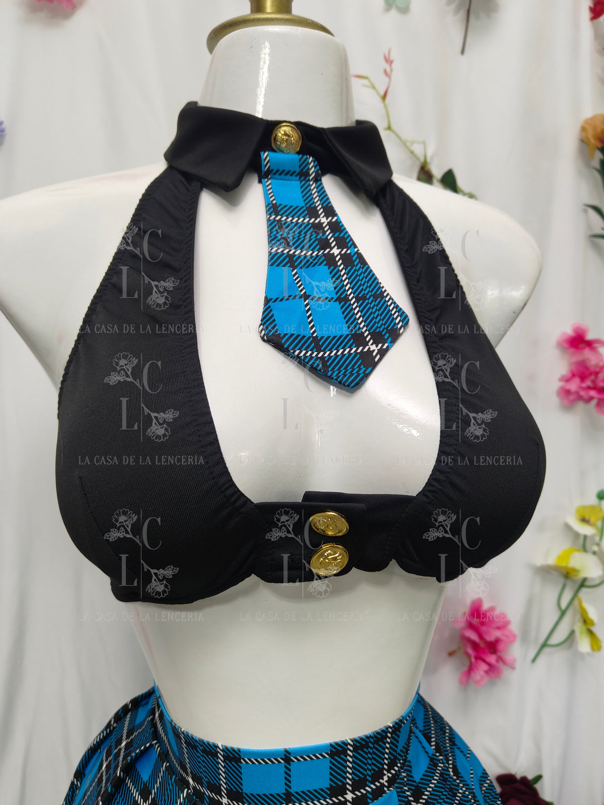Set Colegiala azul