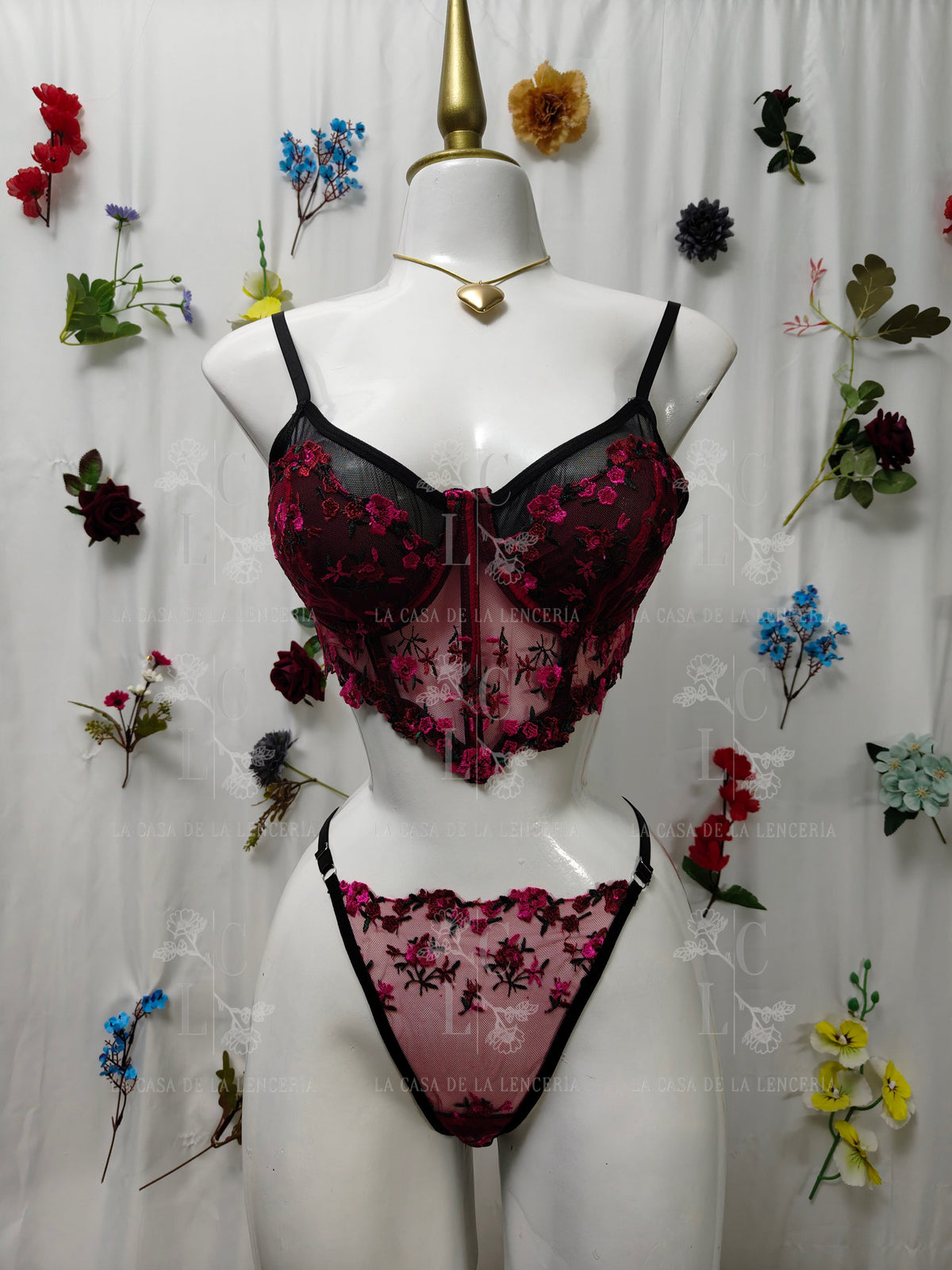 Set Noche fucsia
