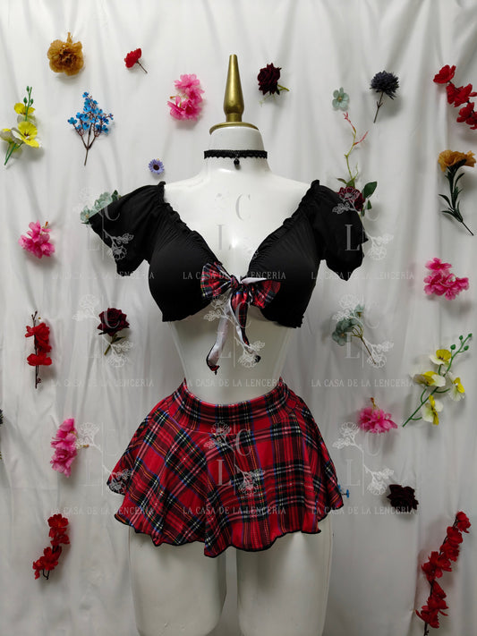 Set colegiala negro