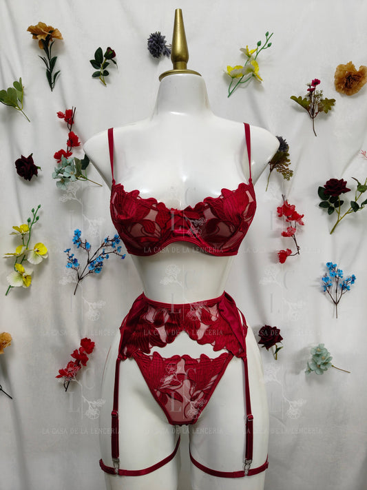 Set Océano rojo liguero