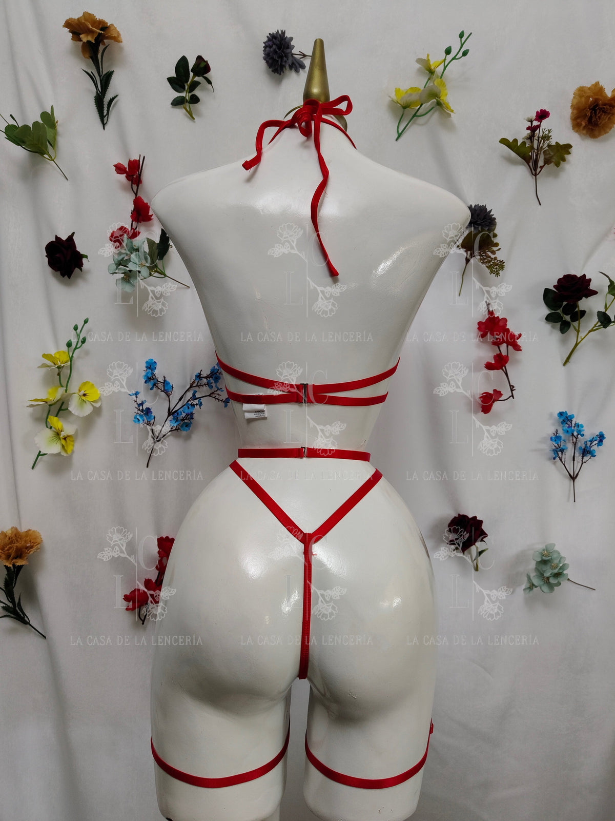 Set Verbena rojo