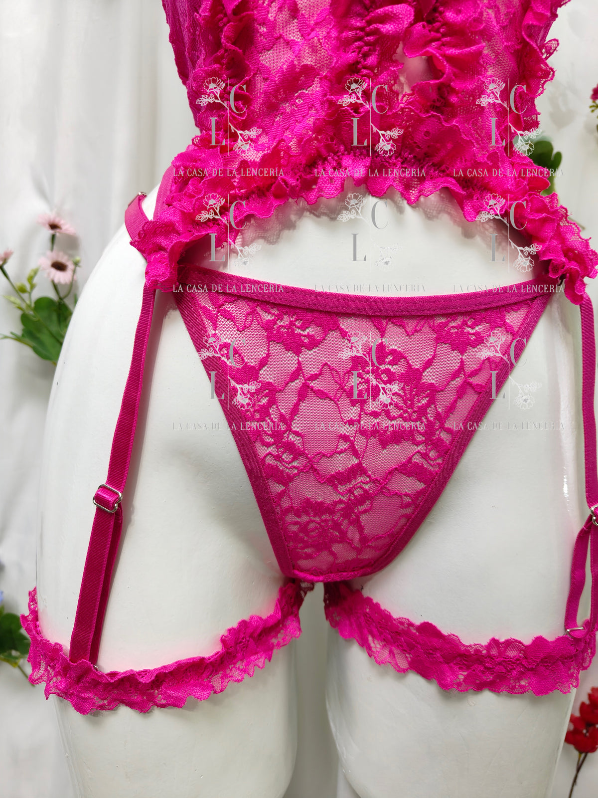 Set África fucsia