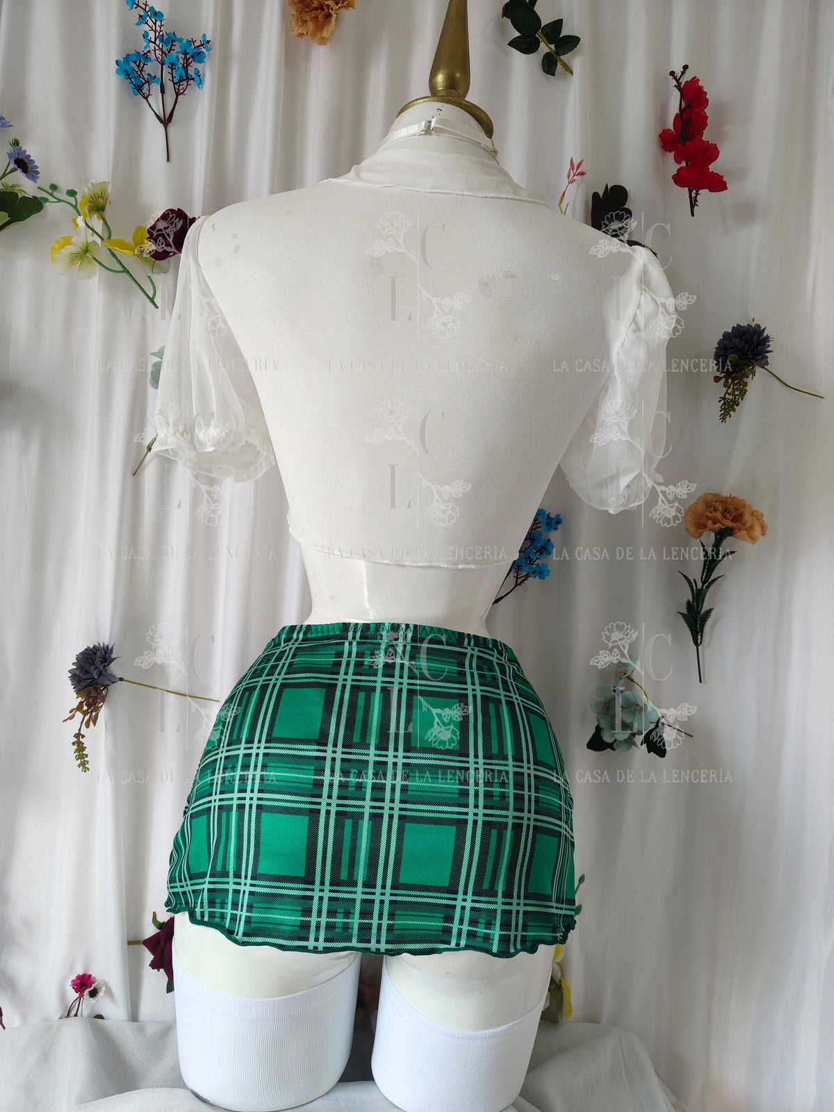 Set Colegiala verde