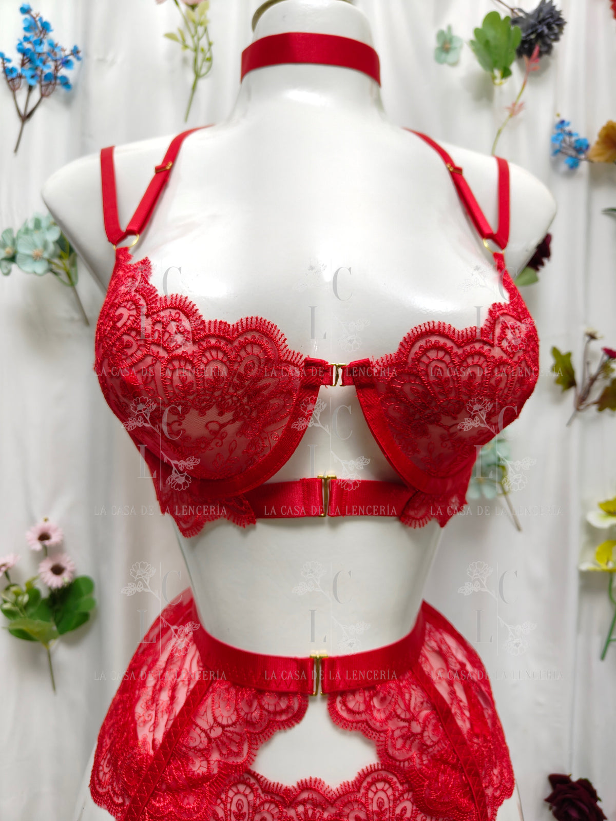 Set Ágata rojo