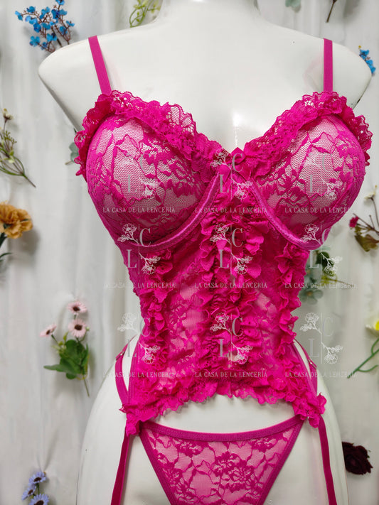 Set África fucsia