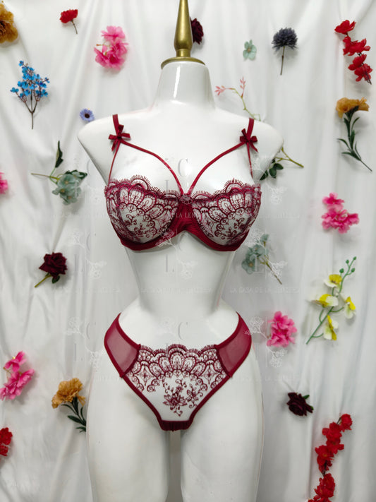 Set Amalia guinda