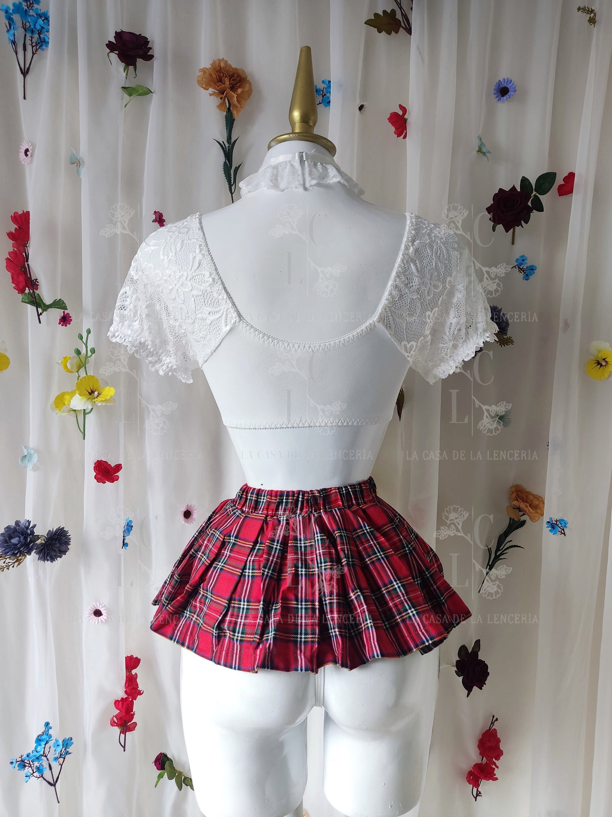 Set Colegiala rojo