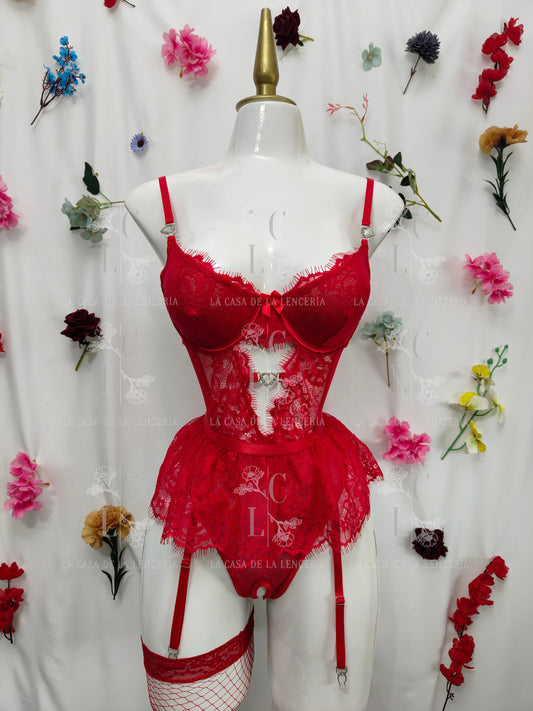Set diamante rojo