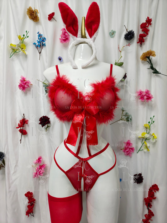 Set conejita rojo