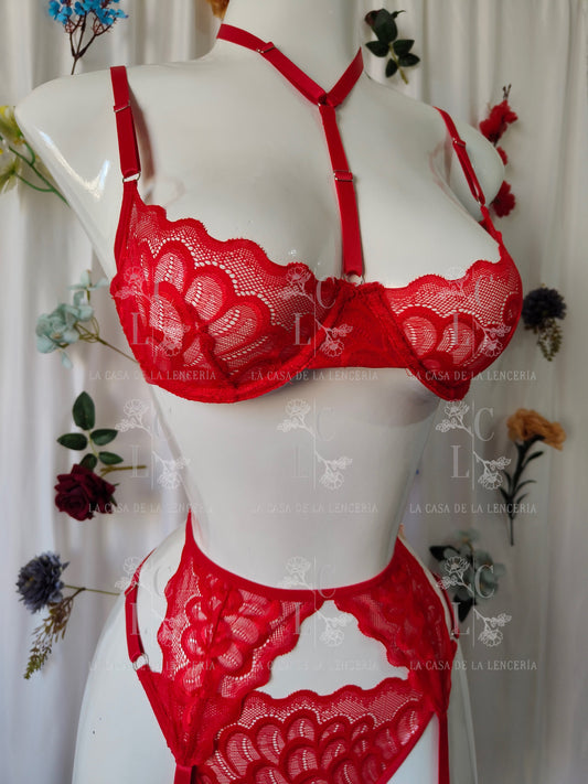 Set clavel rojo