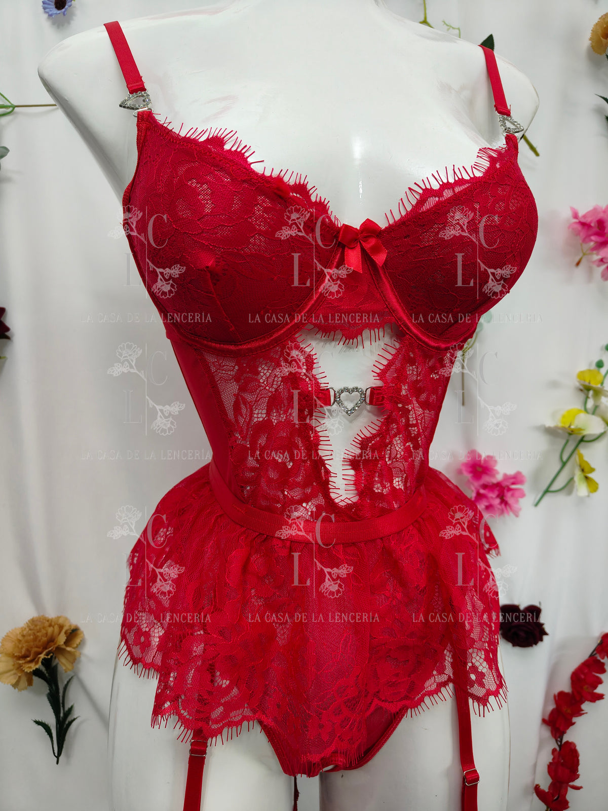 Set diamante rojo