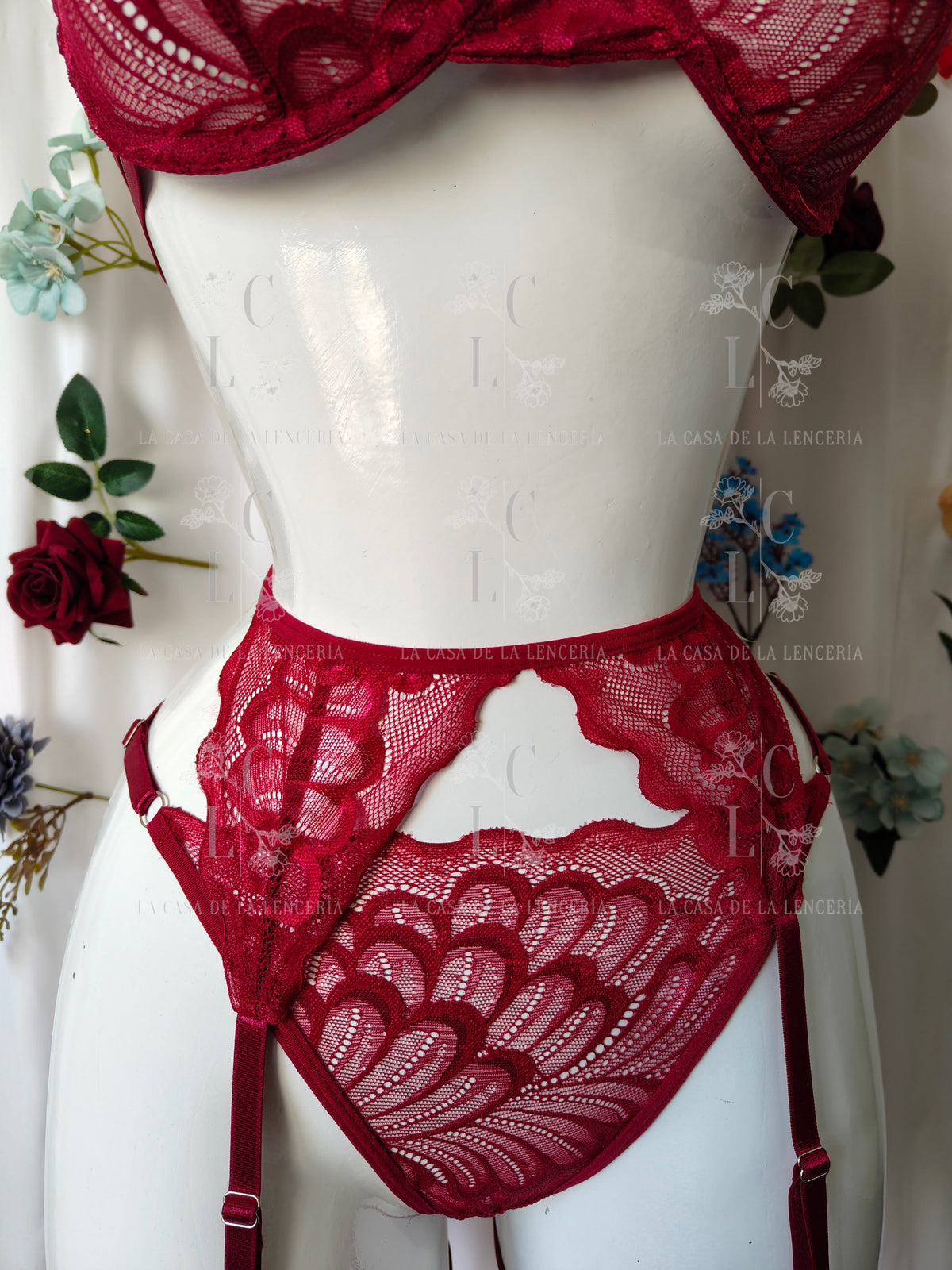 Set Clavel guinda