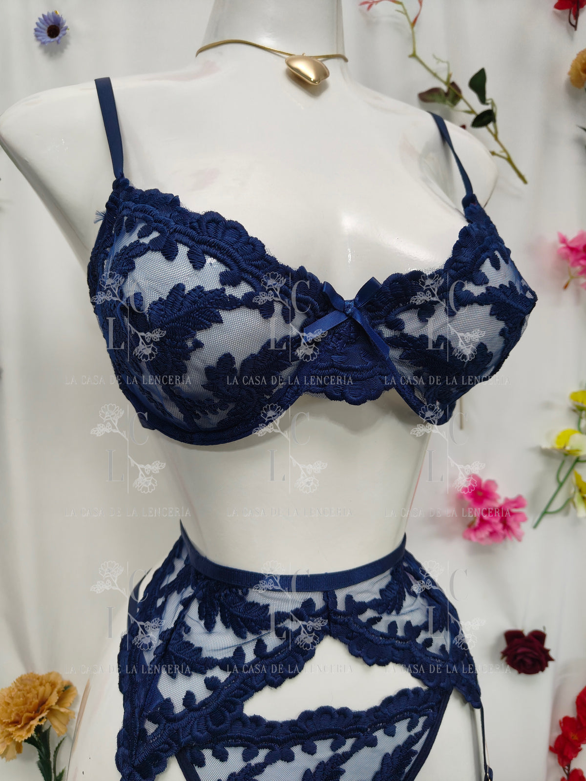 Set Minka azul marino