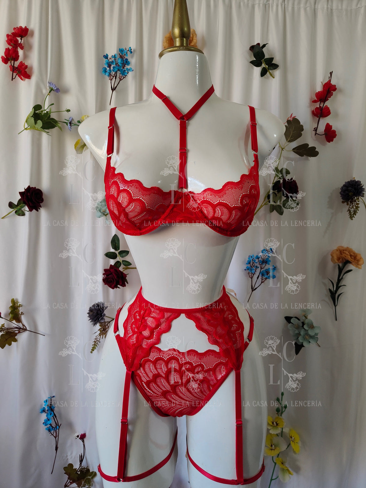 Set clavel rojo