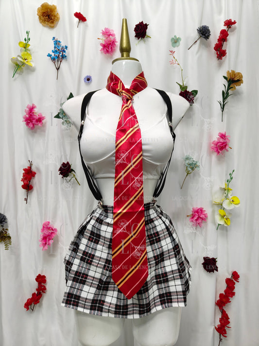 Set colegiala corbata
