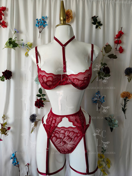 Set Clavel guinda