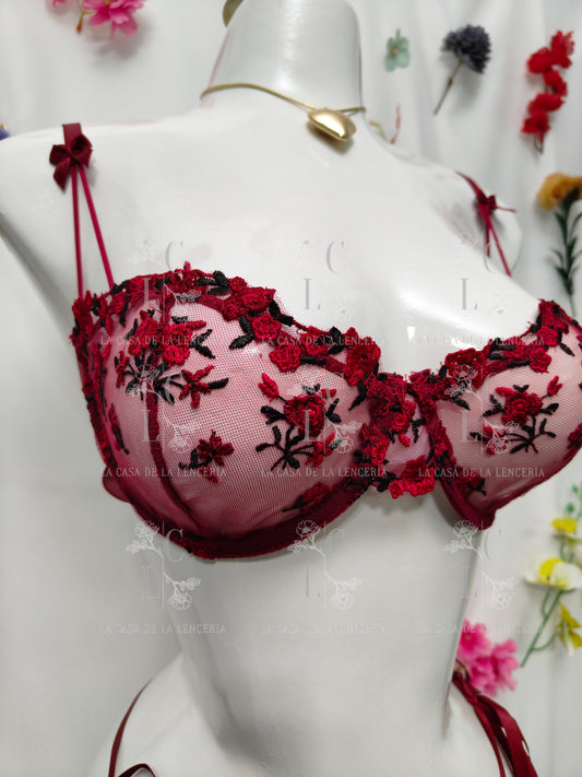 Set amanecer rojo